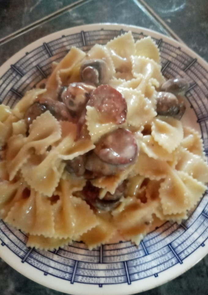Una foto de Fideos o tallarines con salsa original
