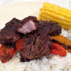 A picture of Jerk Pork.