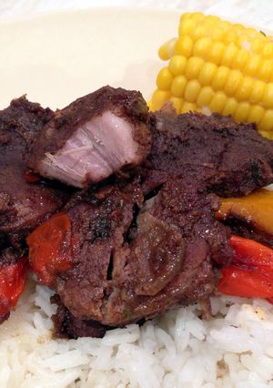 A picture of Jerk Pork.