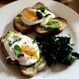 Poached Eggs with Avocado and Spinach