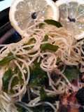 Citrus zing arugula pasta