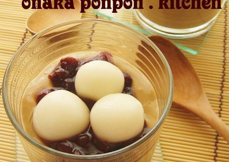 Simple Way to Prepare Homemade Coffee Pudding Adzuki Shiratama