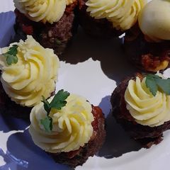 A picture of Meatball Cupcakes.