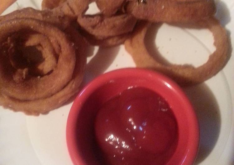 Home made onion rings