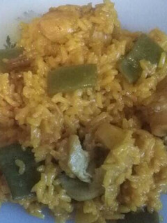 Una foto de Paella valenciana