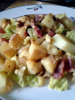 A picture of Dijon Potato, Cabbage and Bacon Skillet.