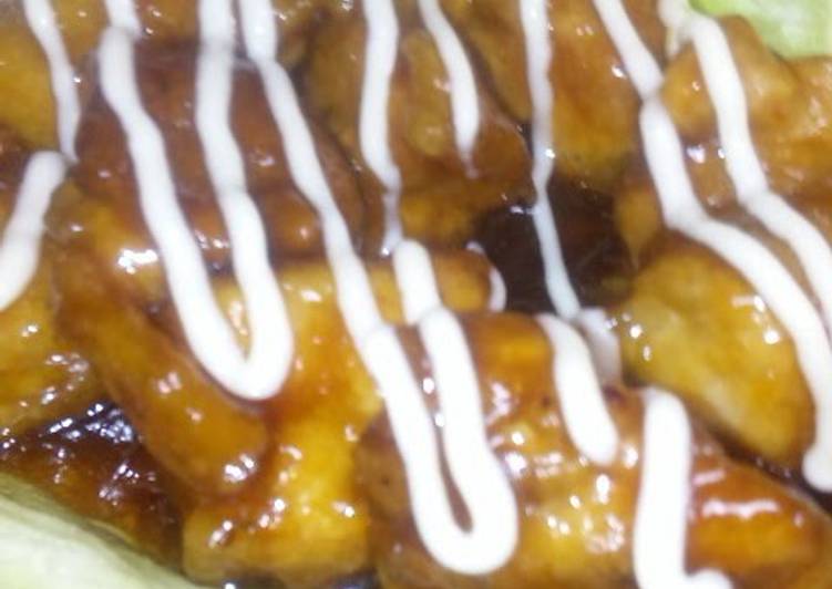 Steps to Make Homemade Fried Chicken with Teriyaki Sauce and Mayonnaise