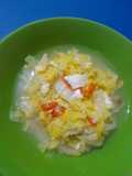 Sawi telur rasa mie ayam bawang (menu diet)