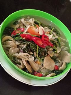 Foto resep Oseng Bayam Jamur Tiram