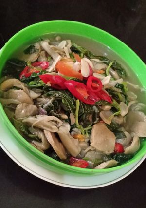 Foto resep Oseng Bayam Jamur Tiram