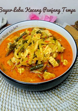 Foto resep Sayur Labu Kacang Panjang Tempe
