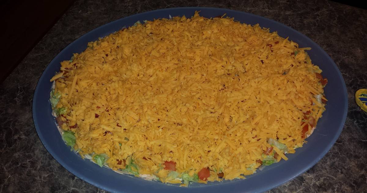 The BEST taco dip ever Recipe by Rodney Cookpad