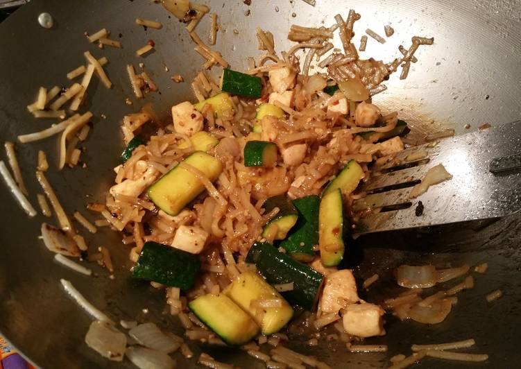 Steps to Make Favorite Hibachi style chicken, noodles and veggies