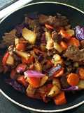 Left over carne asada w/Veggies