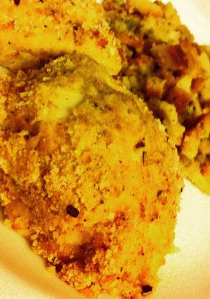 A picture of Italian Dressing Breaded Chicken.