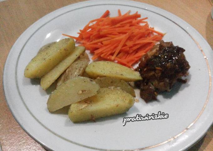 Potato Wedges Teflon (Diet Serat)