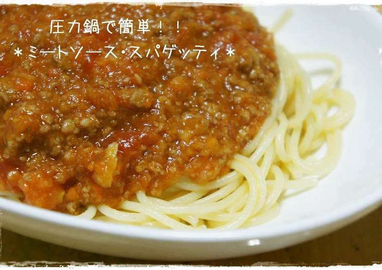 Recipe of Speedy Made Easy in a Pressure Cooker Meat Sauce