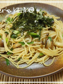 A picture of Japanese-Style Mushroom Spaghetti.