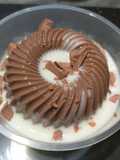 Puding coklat mini siram toping cadburry