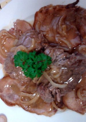 A picture of Ladybirds Braised Beef in Beer ..