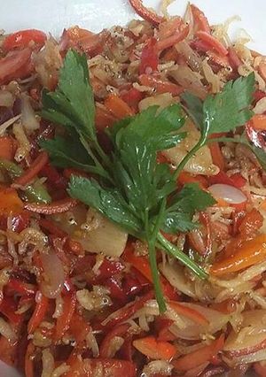 Foto resep Tumis pedas kulit tangkil & ikan teri medan