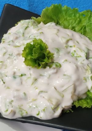 A picture of Lettuce Chilli Dip.