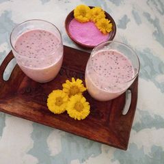 A picture of Rose Flavour Thandai.