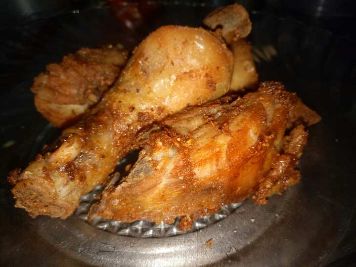 Cara Membuat Ayam goreng bumbu ungkep baceman bawang putih, gurih Ekonomis