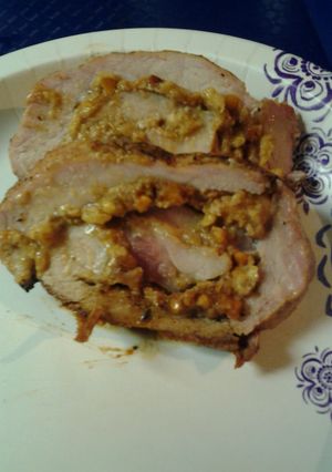 A picture of Banana peanut butter, pork.