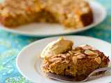 rhubarb almond cake
