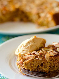 A picture of Almond & Rhubarb Cake (Gluten-Free).