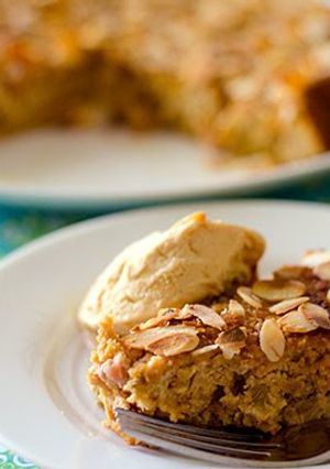 A picture of Almond & Rhubarb Cake (Gluten-Free).