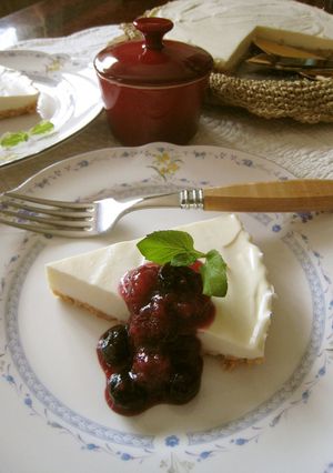 A picture of No-Bake (Rare) Cheesecake.