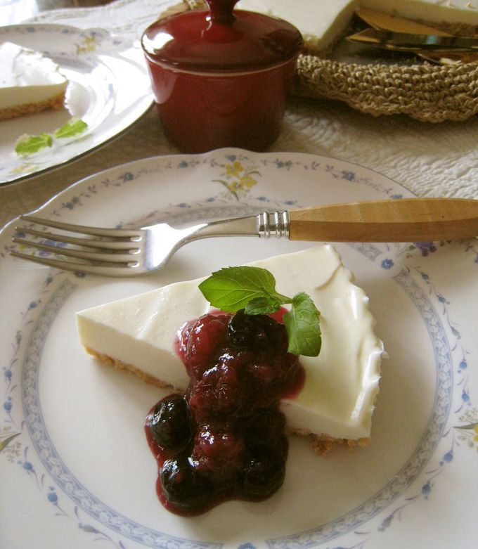 A picture of No-Bake (Rare) Cheesecake.
