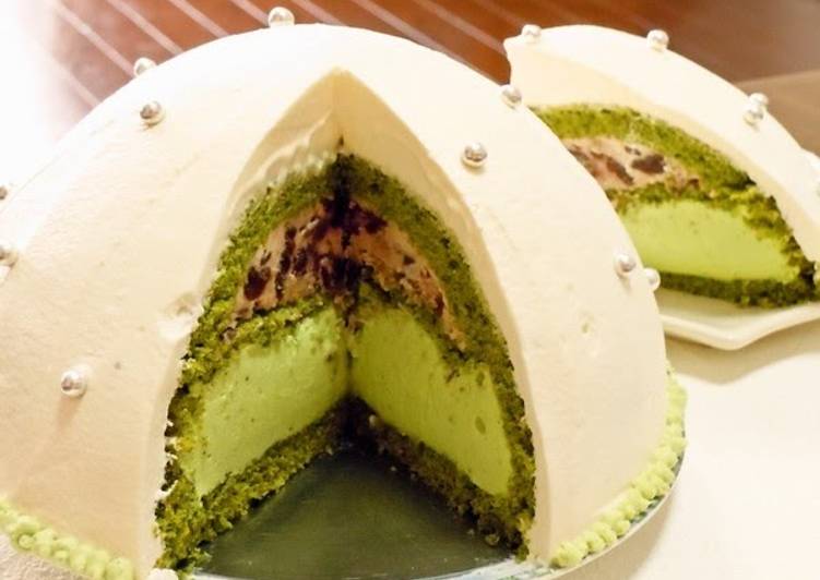 Easiest Way to Cook Delicious Domed Cake with Matcha Mousse