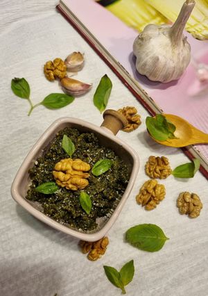 عکسی از دستور سس پستو
