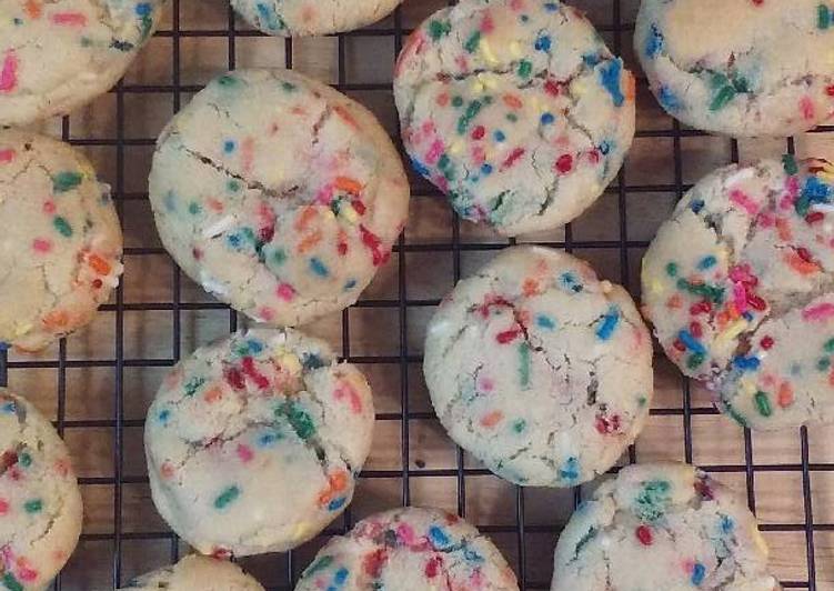 Steps to Prepare Homemade Funfetti Cookies