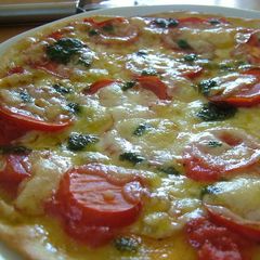 A picture of Healthy Crispy Pizza with Okara.