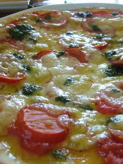 A picture of Healthy Crispy Pizza with Okara.