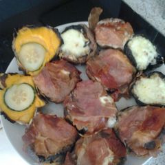 A picture of My Stuffed Portobello Mushrooms 😊.