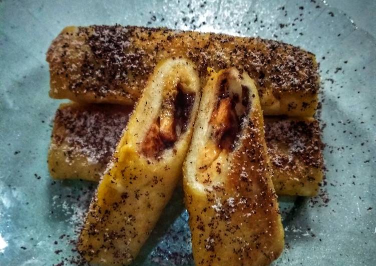 Resep Choco banana french toast yang Lezat Sekali