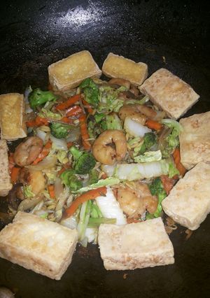 A picture of Simply stir fry vegetables.