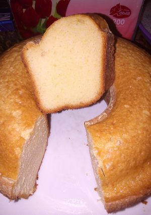 صورة لوصفة كيك سادة اسفنجي