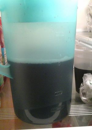 A picture of Agua De Jamaica (Hibiscus Flower Water).