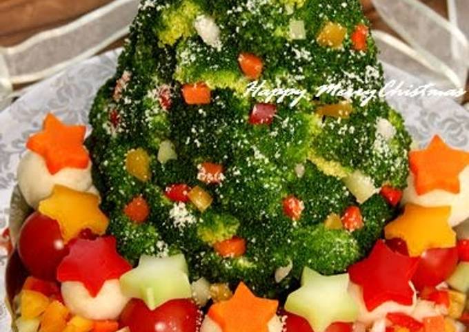 Colorful Christmas Tree Salad