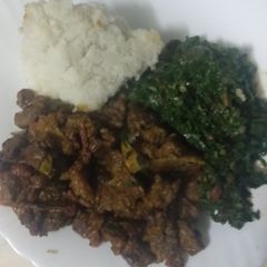A picture of Fried beef#themechallenge.