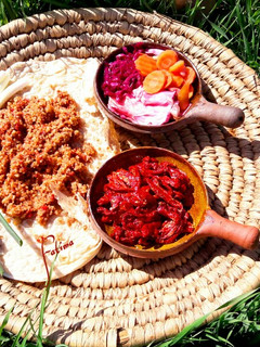 صورة لوصفة برغل على بندورة بلحم الغنم