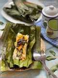 Grilled Rice in Banana Leaves/Nasi Bakar