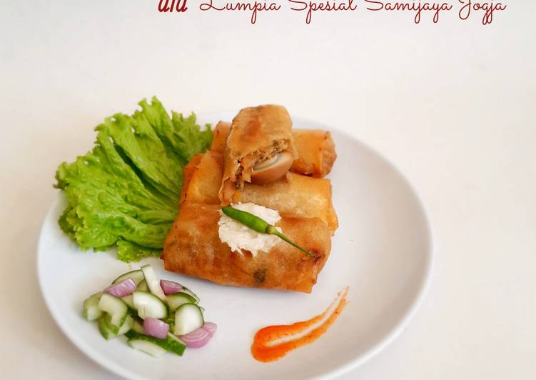 Cara Menyajikan 604. Lumpia Ayam Telur Puyuh ala Lumpia Spesial Samijaya Jogja Enak dan Sehat