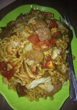 Foto resep Mie goreng ranjau